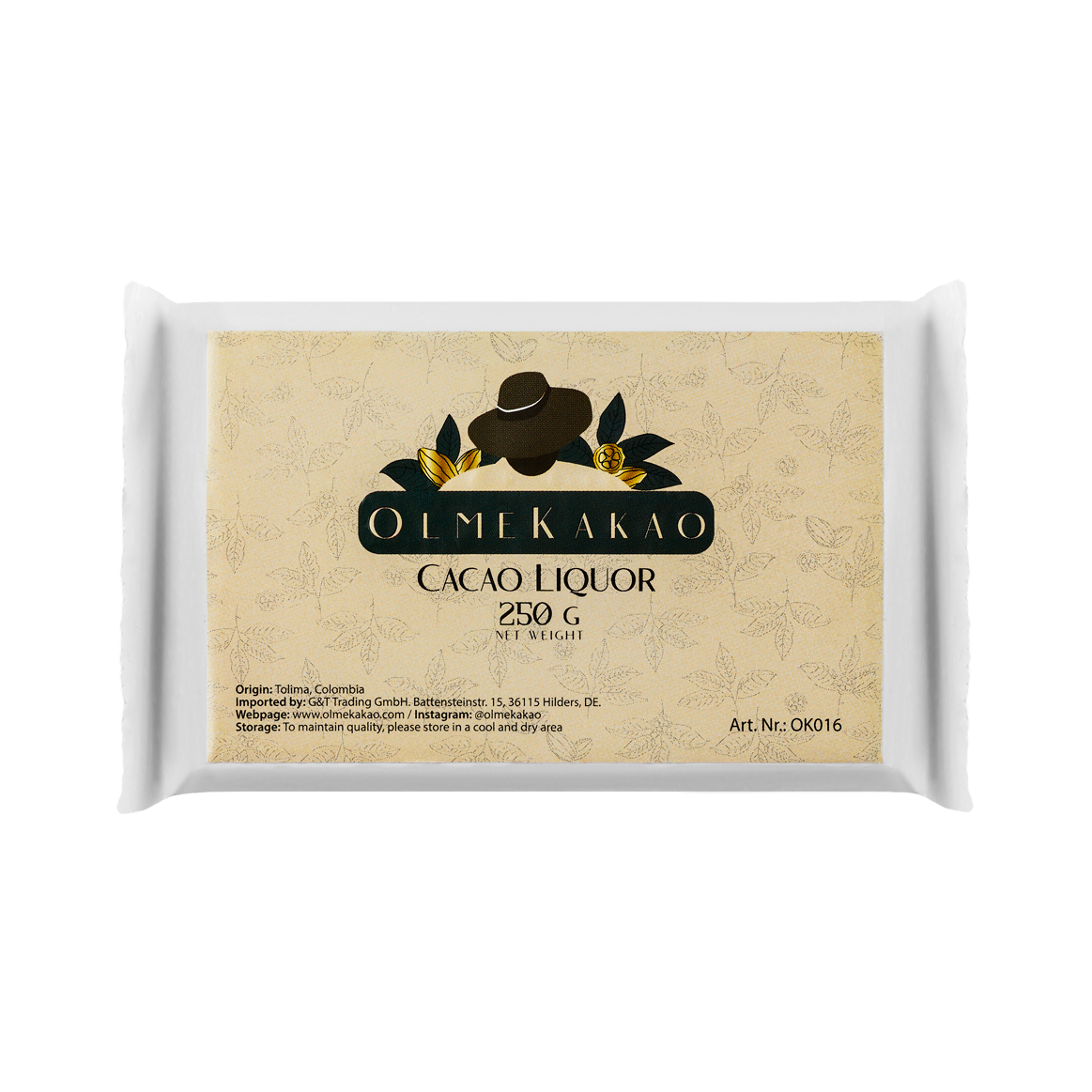 Olmekakao - Zeremonialkakao / Ritualkakao - 100% Roh-Kakaomasse 0,25kg (2x125g Tafeln)