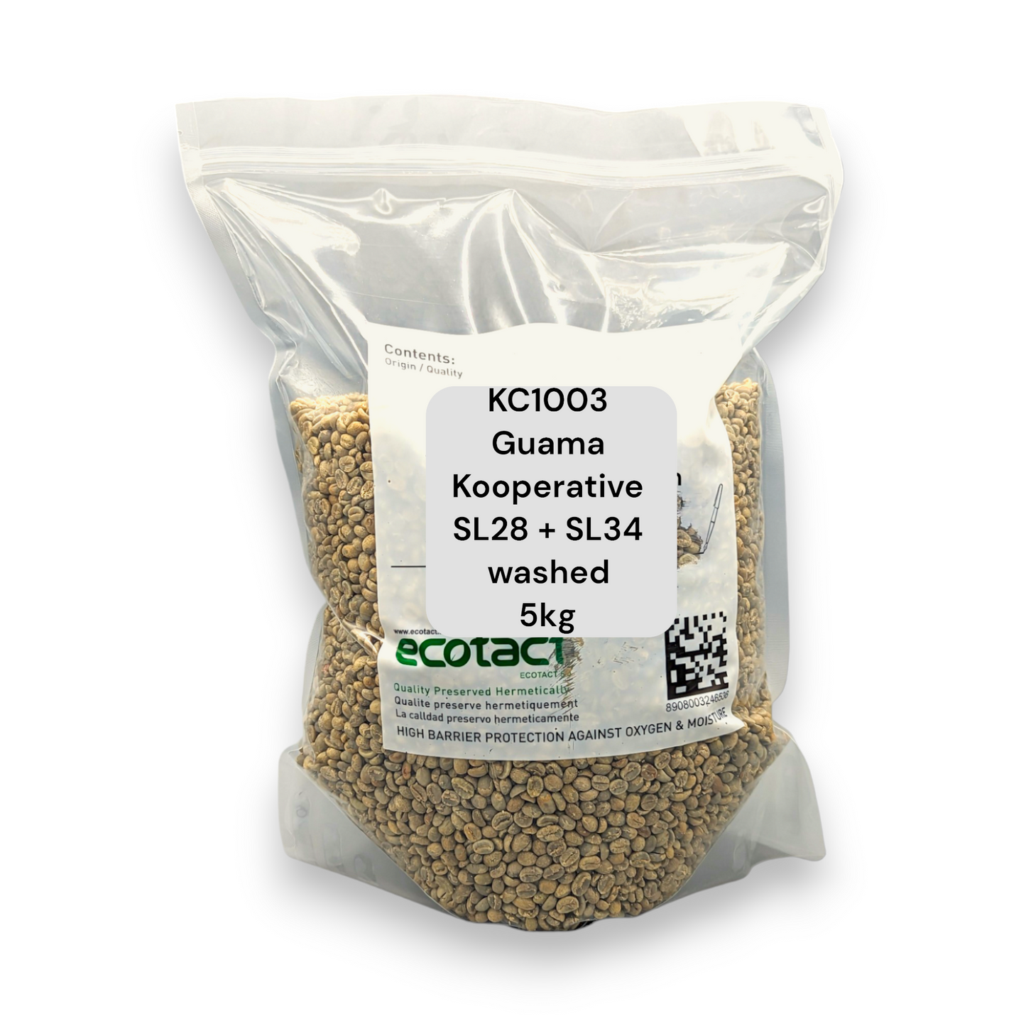 Rohkaffee - Kenia - Evergreen - Guama Kooperative Kirinyaga - SL28 + SL34 - Gewaschen