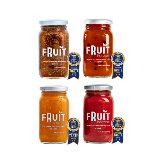 Winter Probierpaket - 4 tropische Fruchtaufstriche