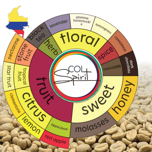 Rohkaffee - Kolumbien - Inga Aponte - Indigene Gruppe - Caturra/Colombia - Honey