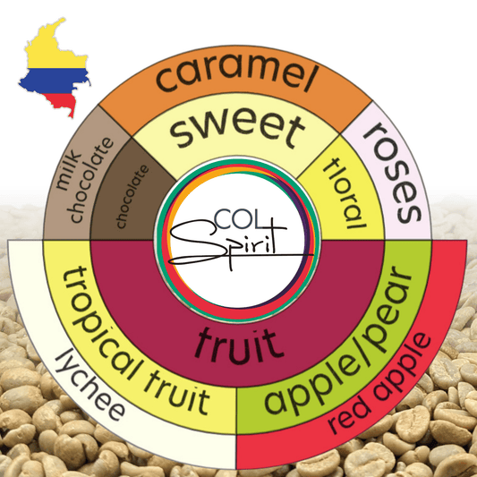 Rohkaffee - Kolumbien - La Sirena - Castillo - Osmotic Dehydration SPUMM - Gewaschen - Co-Fermentation