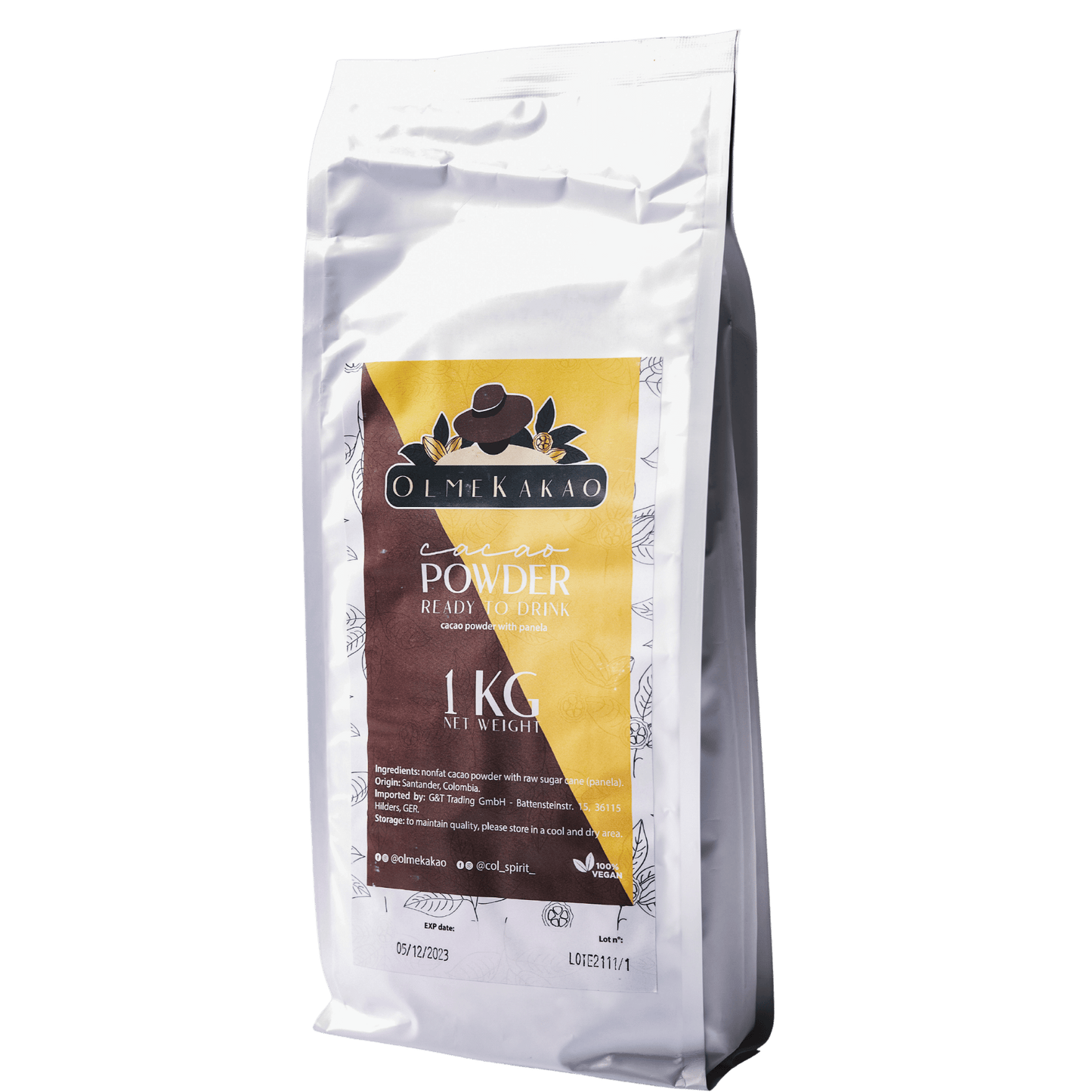 Olmecacao Drinking Chocolate 80/20 (with organic panela) 1 kg