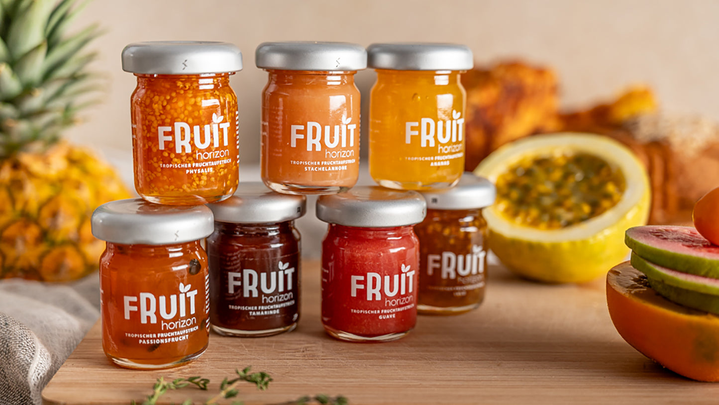Fruit Horizon - Tropischer Fruchtaufstrich - Alle 7 Sorten 40g