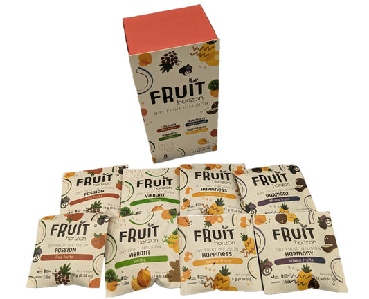 Fruit Horizon Frucht Infusionen / Früchtetee Mix-Packung in Geschenkebox 8 x 15g