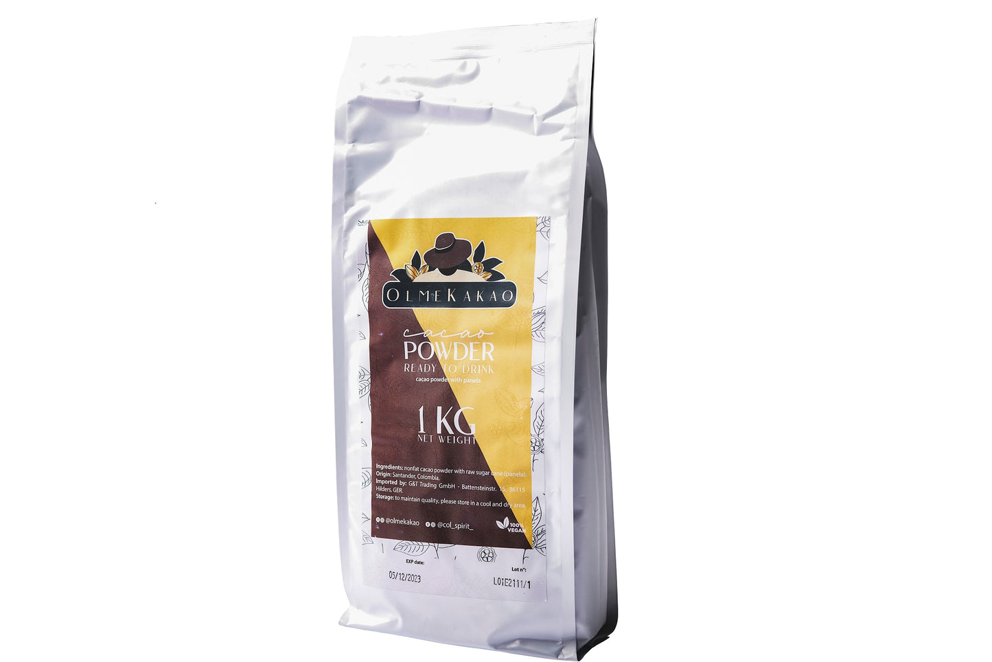 Olmecacao Drinking Chocolate 51/49 (with organic panela) "Gastroblend" 1kg