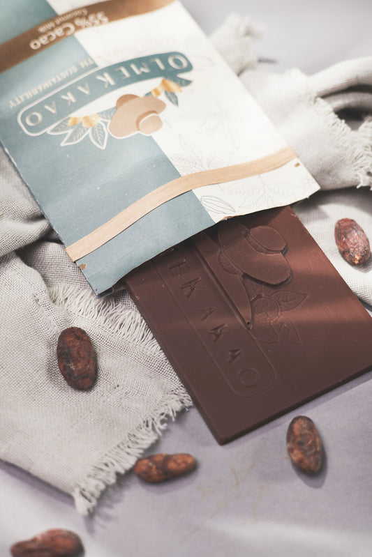 Olmekakao vegane Schokolade 55% Kakaoanteil Criollo mit Kokosmilch 80g