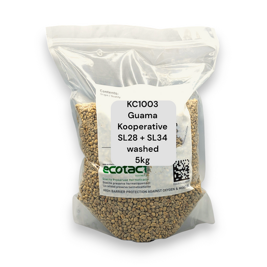 Rohkaffee - Kenia - Evergreen - Guama Kooperative Kirinyaga - SL28 + SL34 (gewaschen)