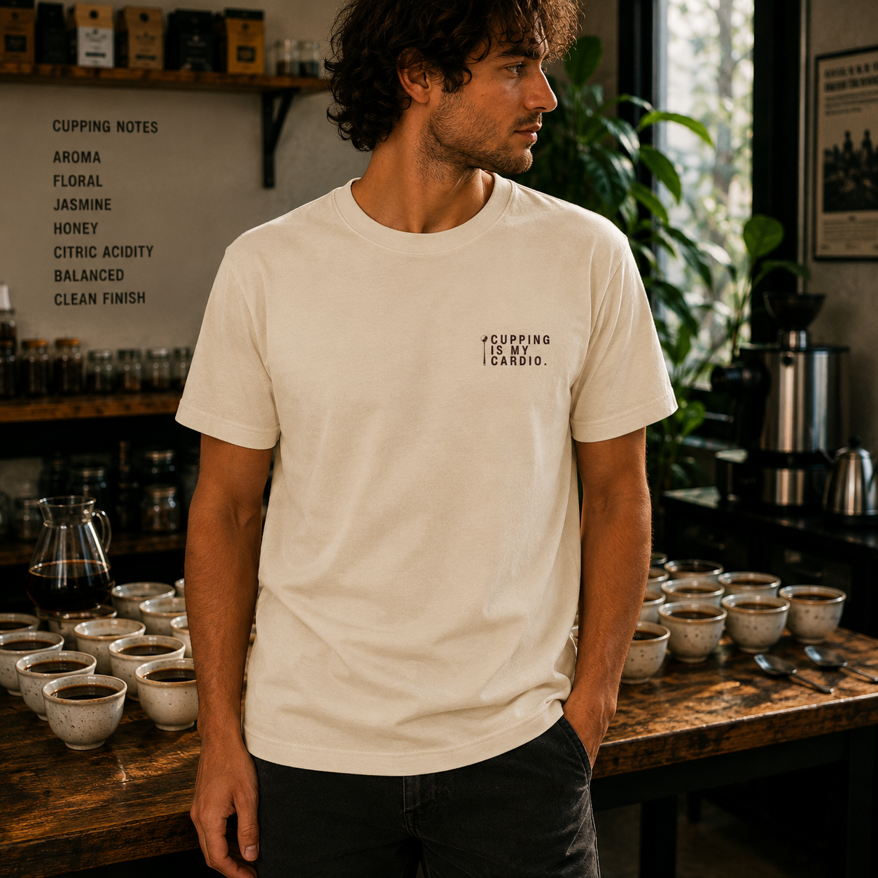 "Cupping Is My Cardio" Herren T-Shirt