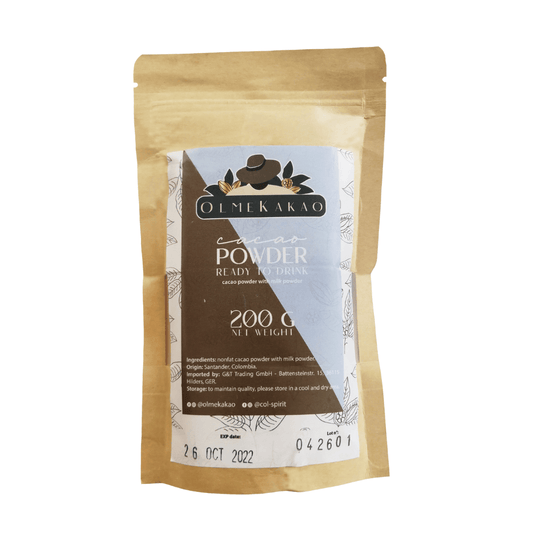 Olmekakao Trinkschokolade 80/20 (mit Milchpulver) 0,2 kg Doypack