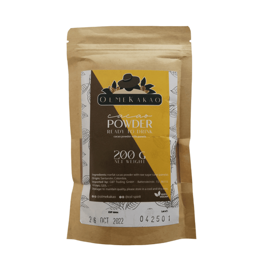 Olmekakao Trinkschokolade 80/20 (mit Panela) 0,2 kg Doypack