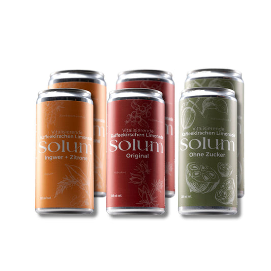 Solum Coffee Cherry Lemonade Sample Pack - 3x2 Cans