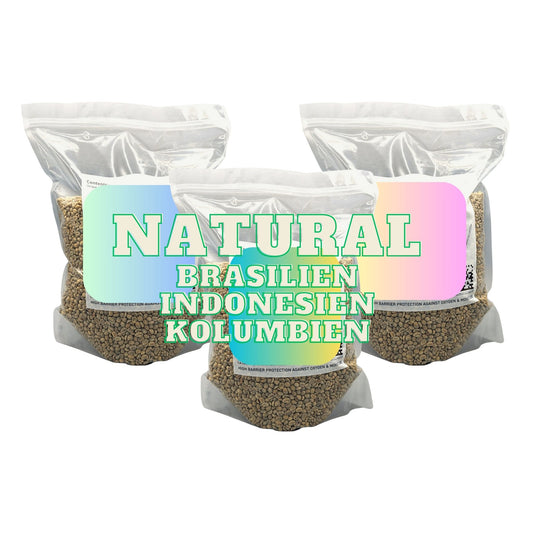 Probierpaket 3kg (NATURAL) - Brasilien, Kolumbien, Indonesien