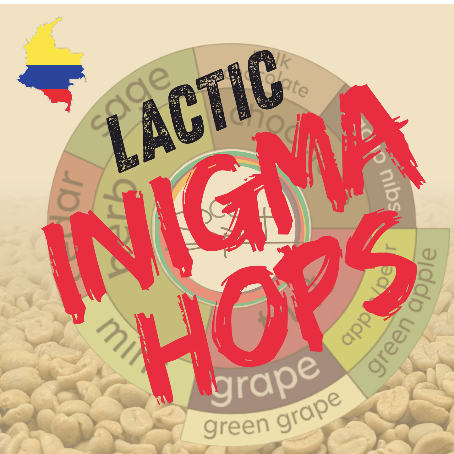 Rohkaffee - Kolumbien - Campo Hermoso - Sudan Rume - Mosto Lactic Enigma Hops CM