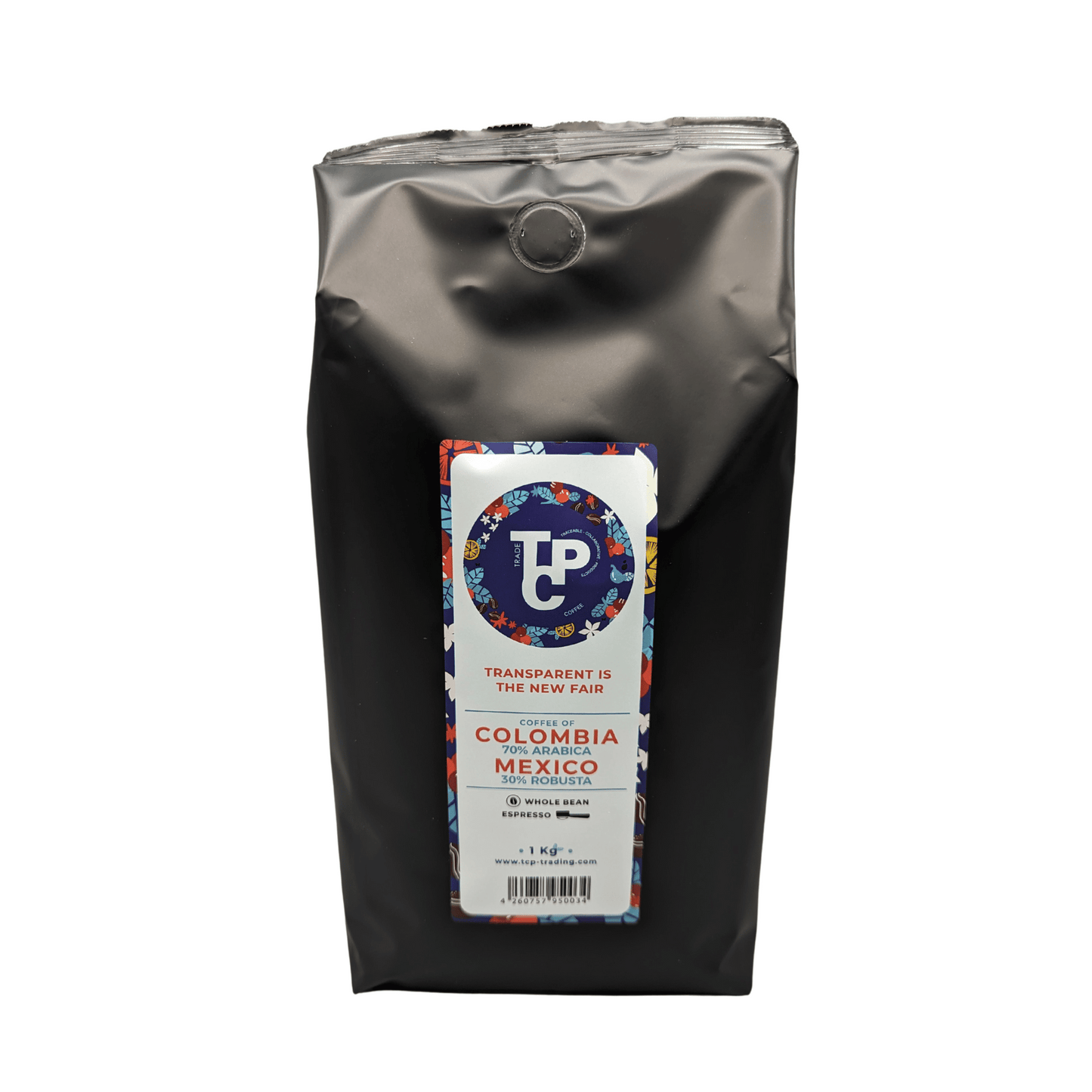 TCP  Röstkaffee - Espresso - 1kg ganze Bohne