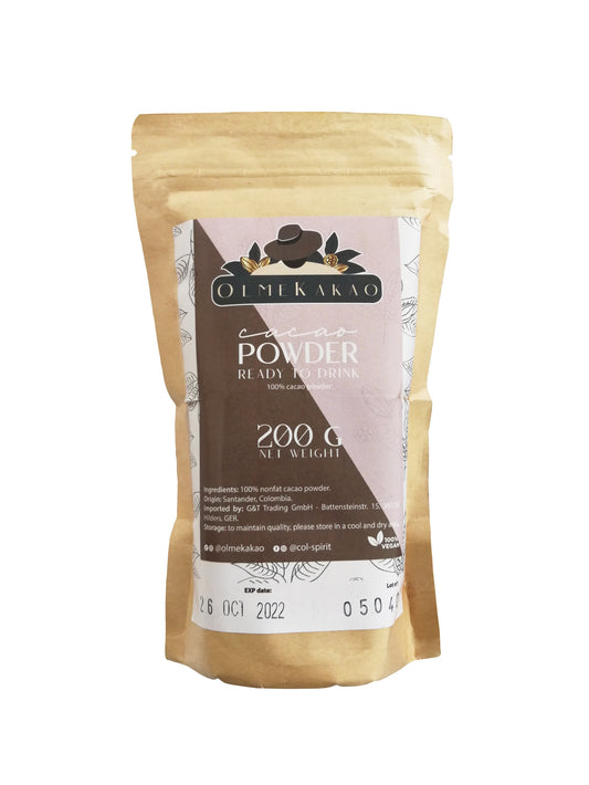 Olmekakao Cocoa Powder 100% 0.2 kg Doypack
